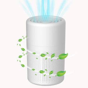 Desktop Air Purifier for Office Small Air Purifiers for Bedroom With USB Cable Portable Air Freshener With HEPA 3-in-1 Filters for Bedroom Office Desktop Living Room