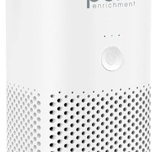 Pure Enrichment® PureZone™ Mini Portable Air Purifier - Cordless True HEPA Filter Cleans Air & Eliminates 99.97% of Dust, Odors, & Allergens Close to You - Cars, School, & Office (White)